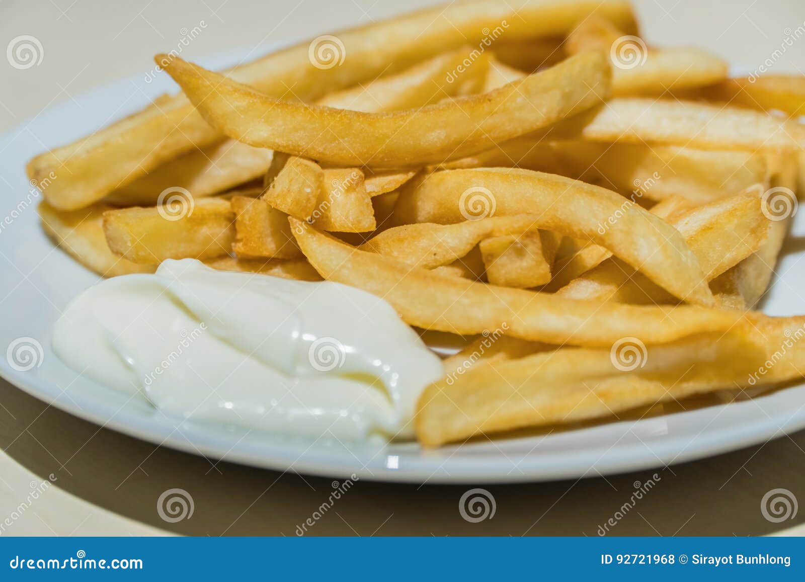 French Fries and Ketchup at the Restaurant Stock Photo Image of fries