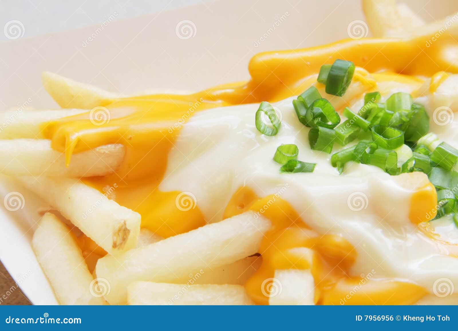 French Fries with Melted Cheese Stock Photo Image of mayonaise, junk
