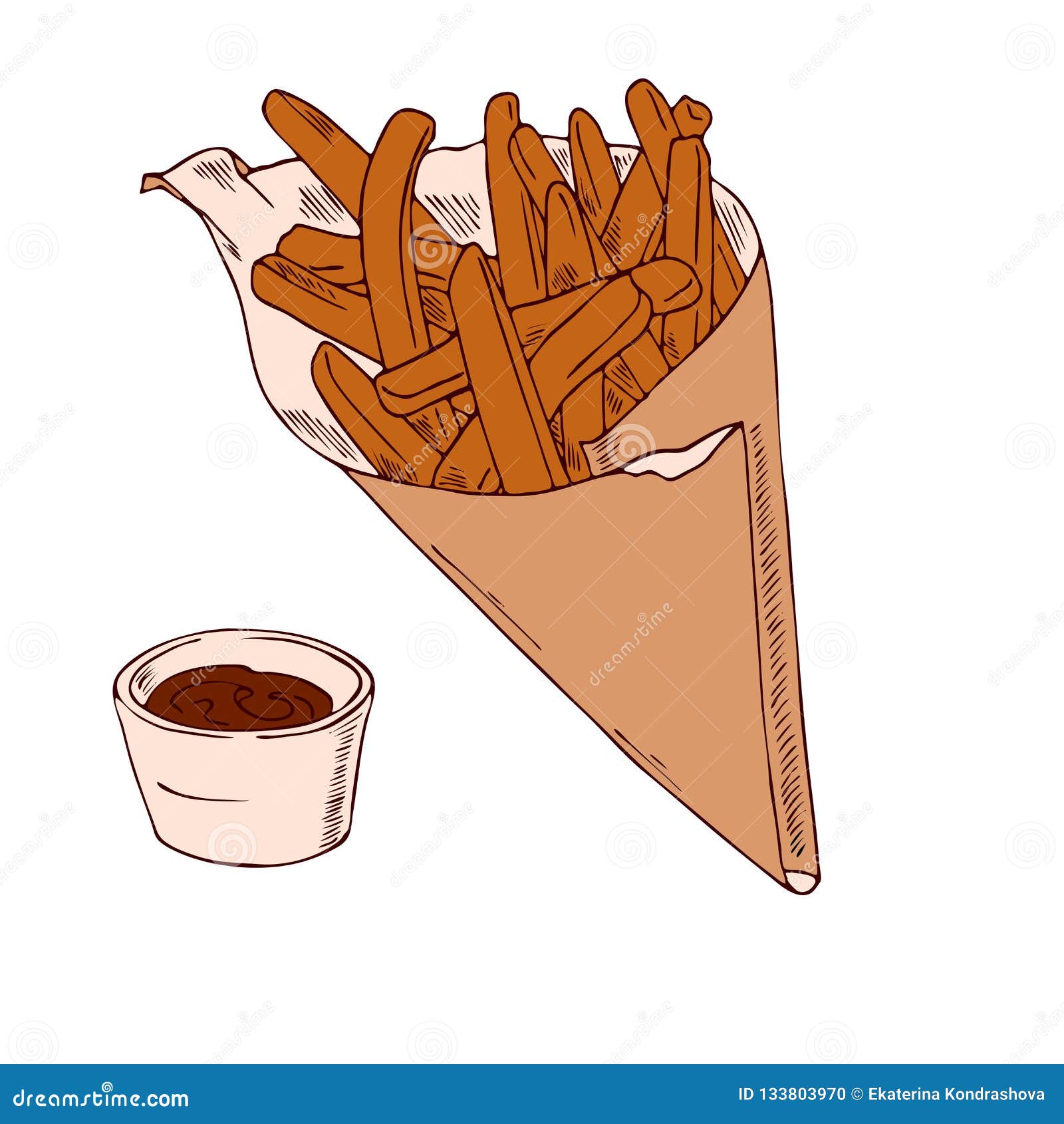 French Fries Set Vector. Classic Paper Bag. Tasty Fast Food Potato. Fast  Food Icons Potato. Empty And Full. Isolated Illustration Stock Vector Image  & Art - Alamy