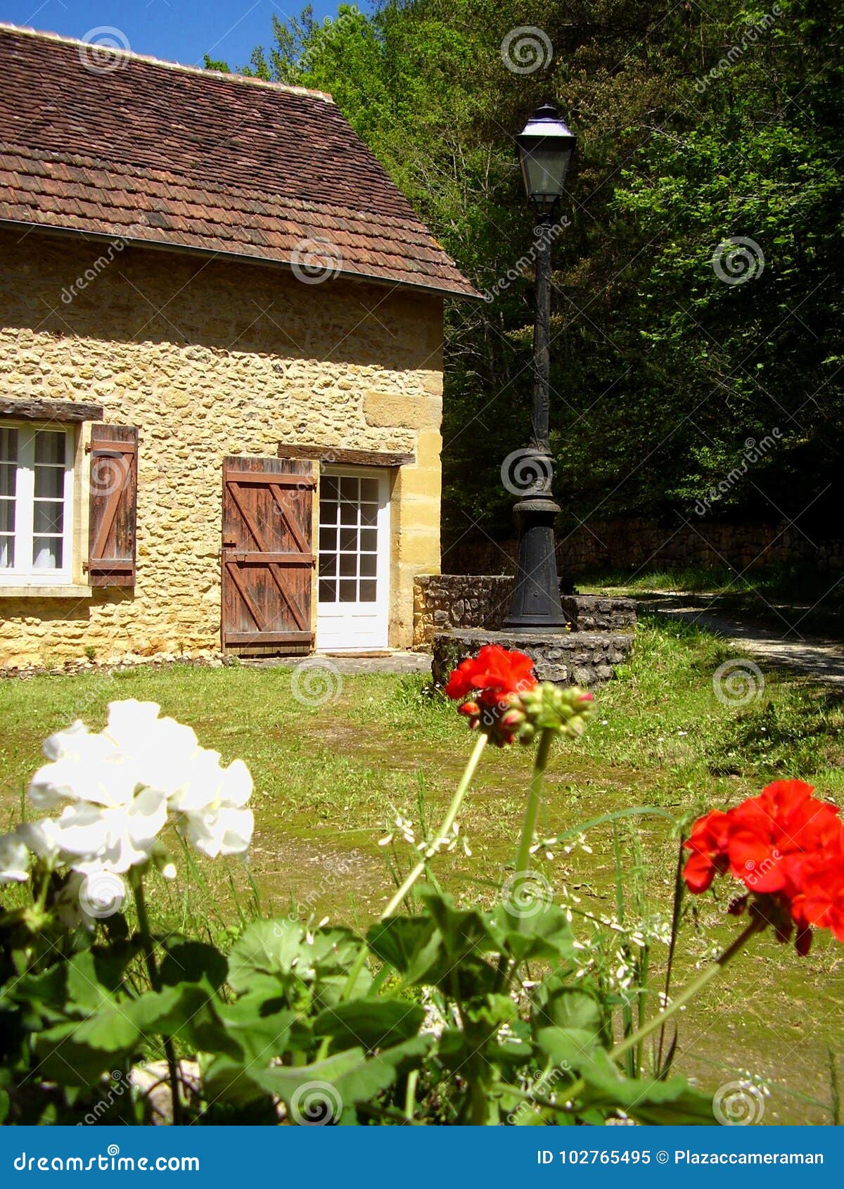 French Gite Stock Image Image Of Lamp House Europe 102765495