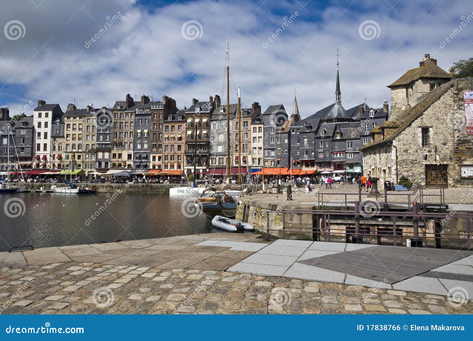 French harbor in Honfleur stock photo. Image of honfleur 17838766