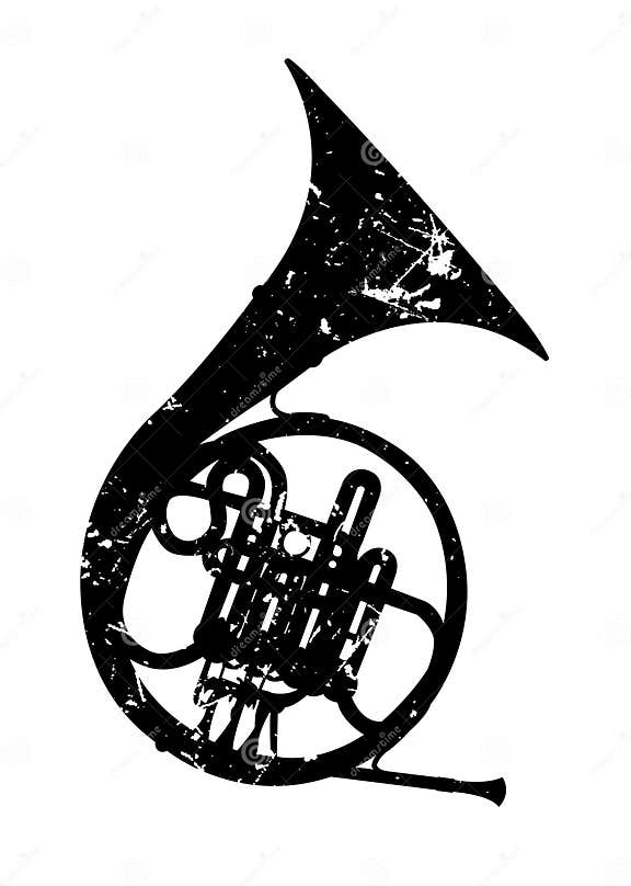 French Horn stock vector. Illustration of metal, march 2232189