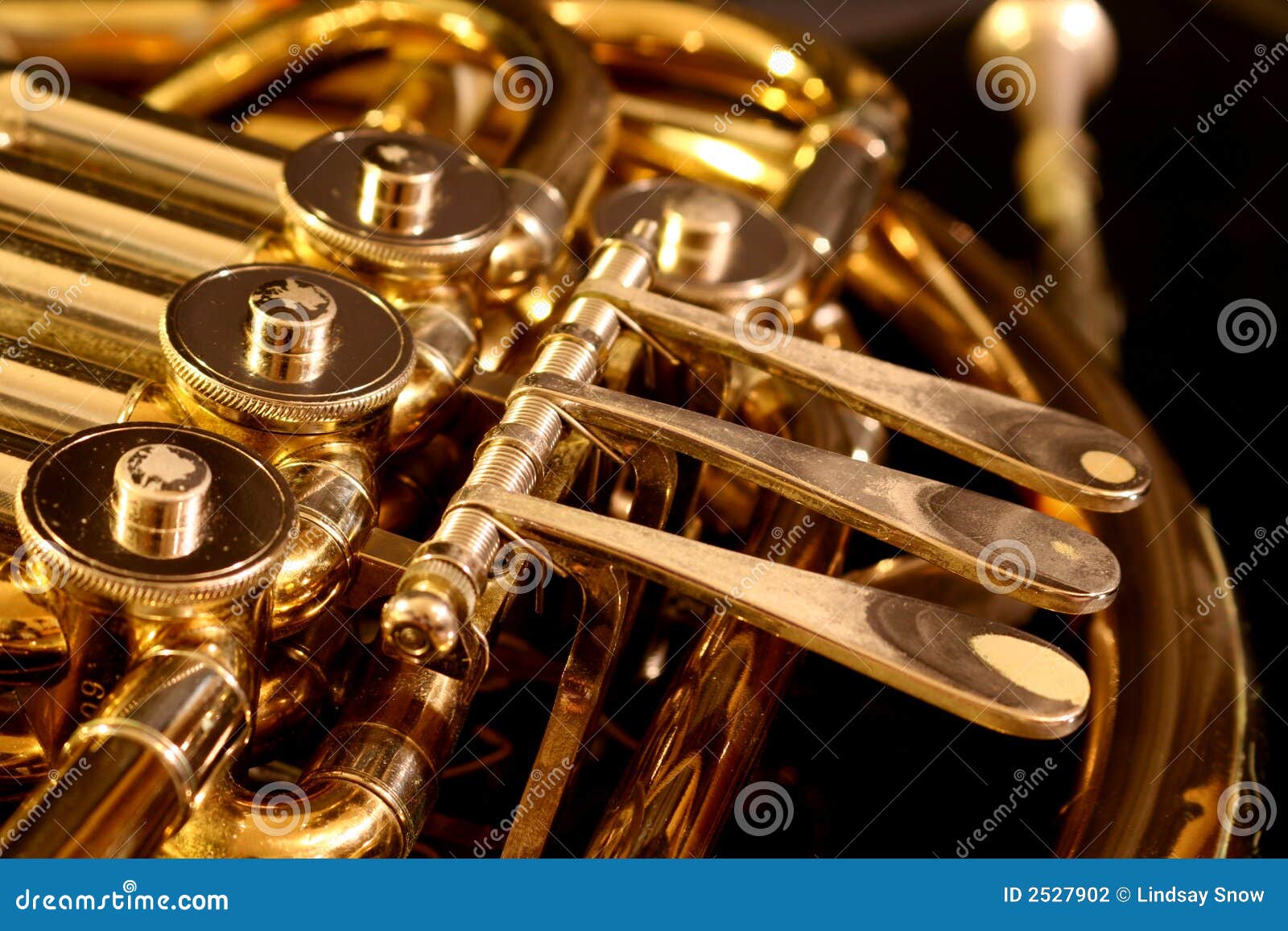 French Horn stock photo. Image of macro, valves, classical 2527902