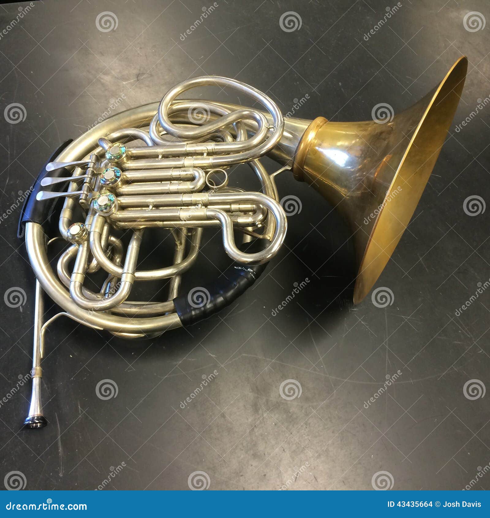 French horn stock photo. Image of helicon, euphonium 43435664