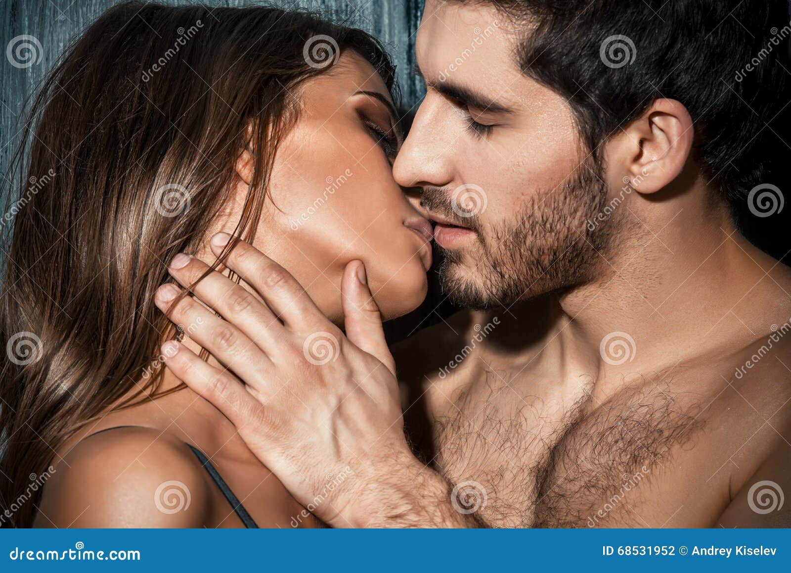 French kiss stock photo picture