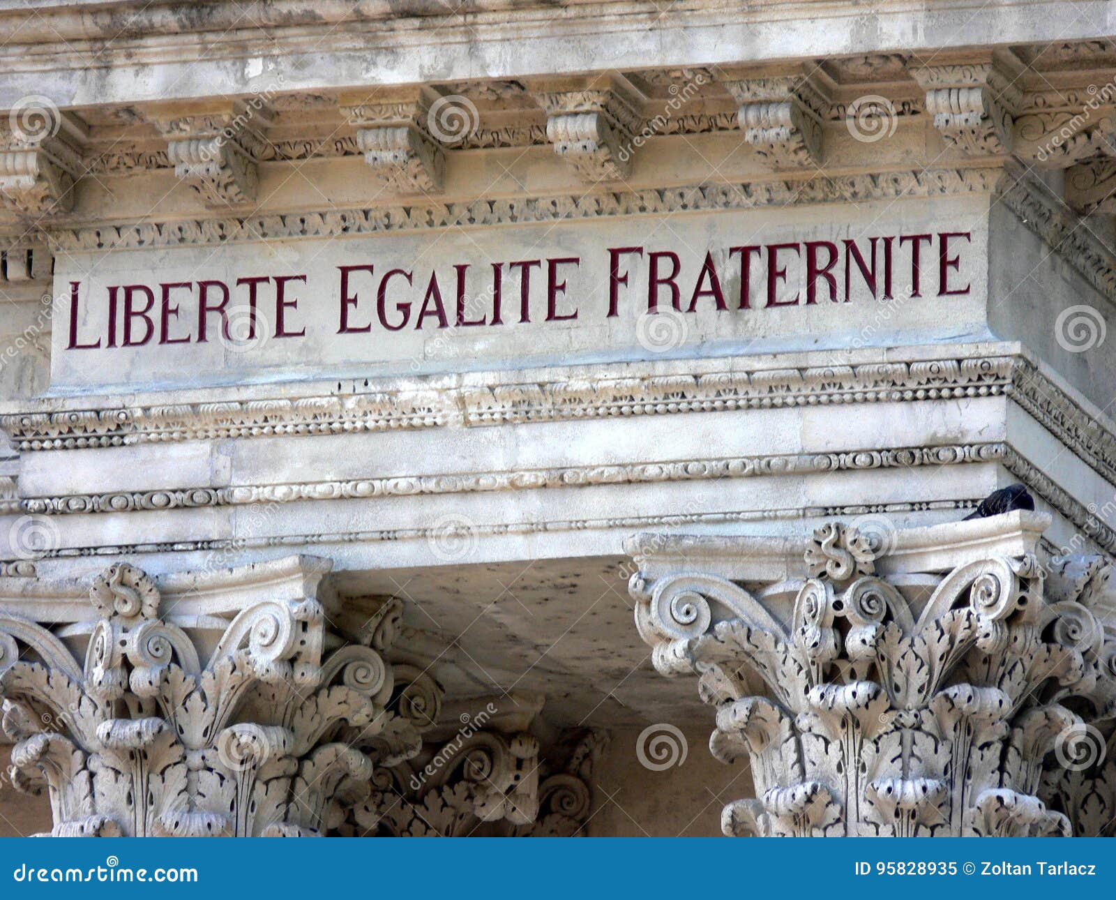 French for & X22;liberty, Equality, Fraternity& X22; Stock Image