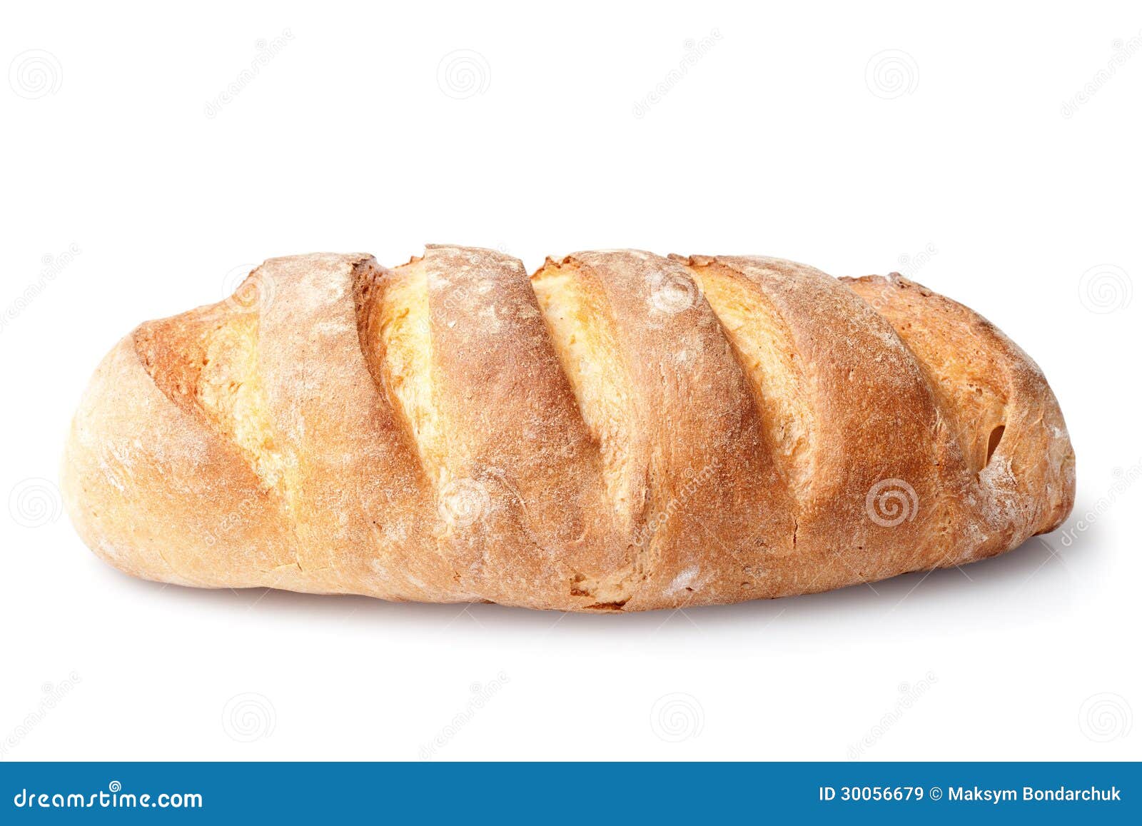 French Loaf Bread Isolated on White Stock Image Image of baked, loaf