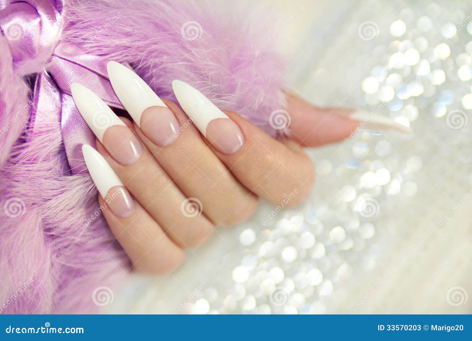 French long manicure. stock image. Image of cosmetics - 33570203