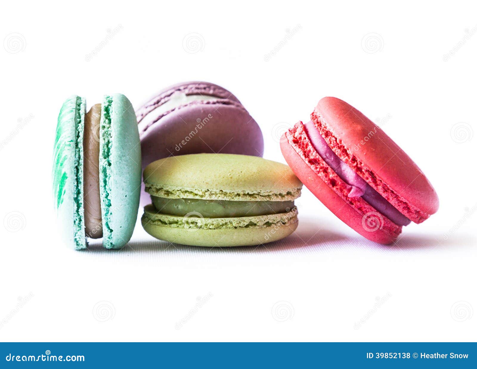 French Macaron Cookies stock photo. Image of white, french 39852138