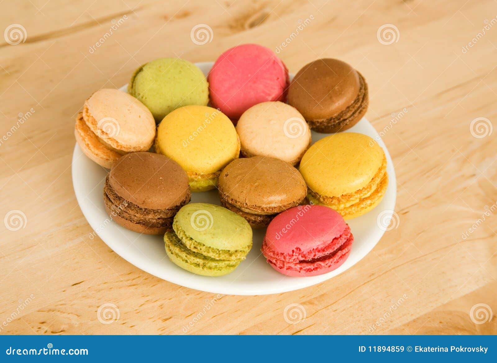 French Multicolored Macaroon Cookies Stock Image Image of pastry, chocolate 11894859