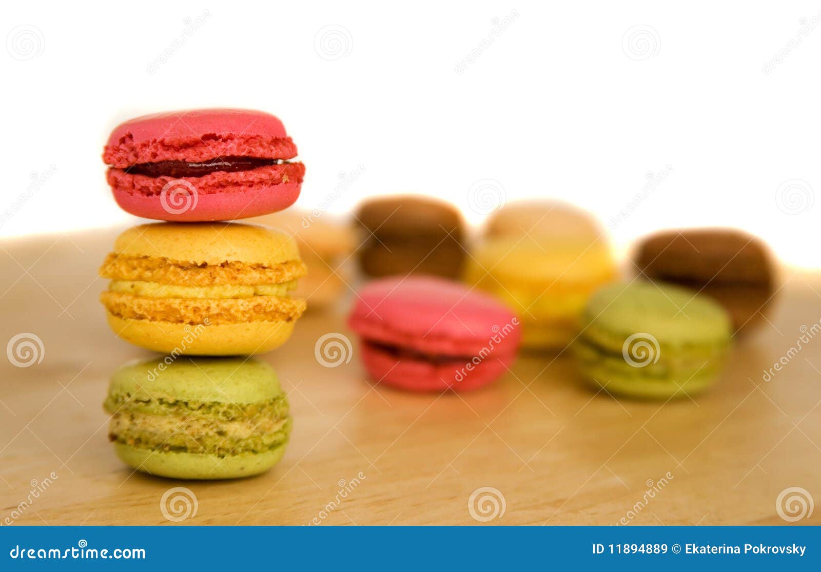 French Multicolored Macaroon Cookies Stock Image - Image of ...