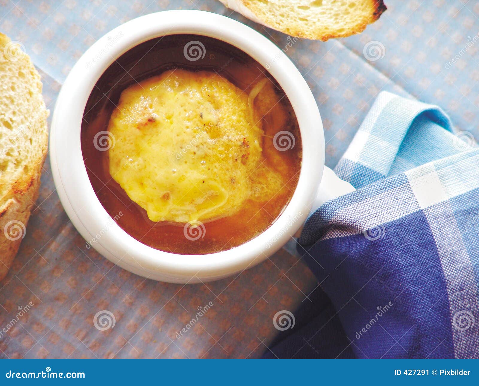 French onion soup stock image. Image of dish, gouda, starter - 427291