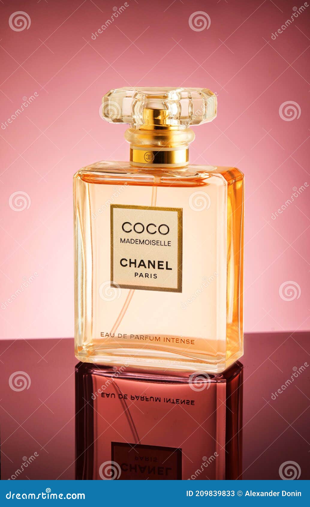 French Perfume Chanel Coco Mademoiselle. Editorial Stock Photo