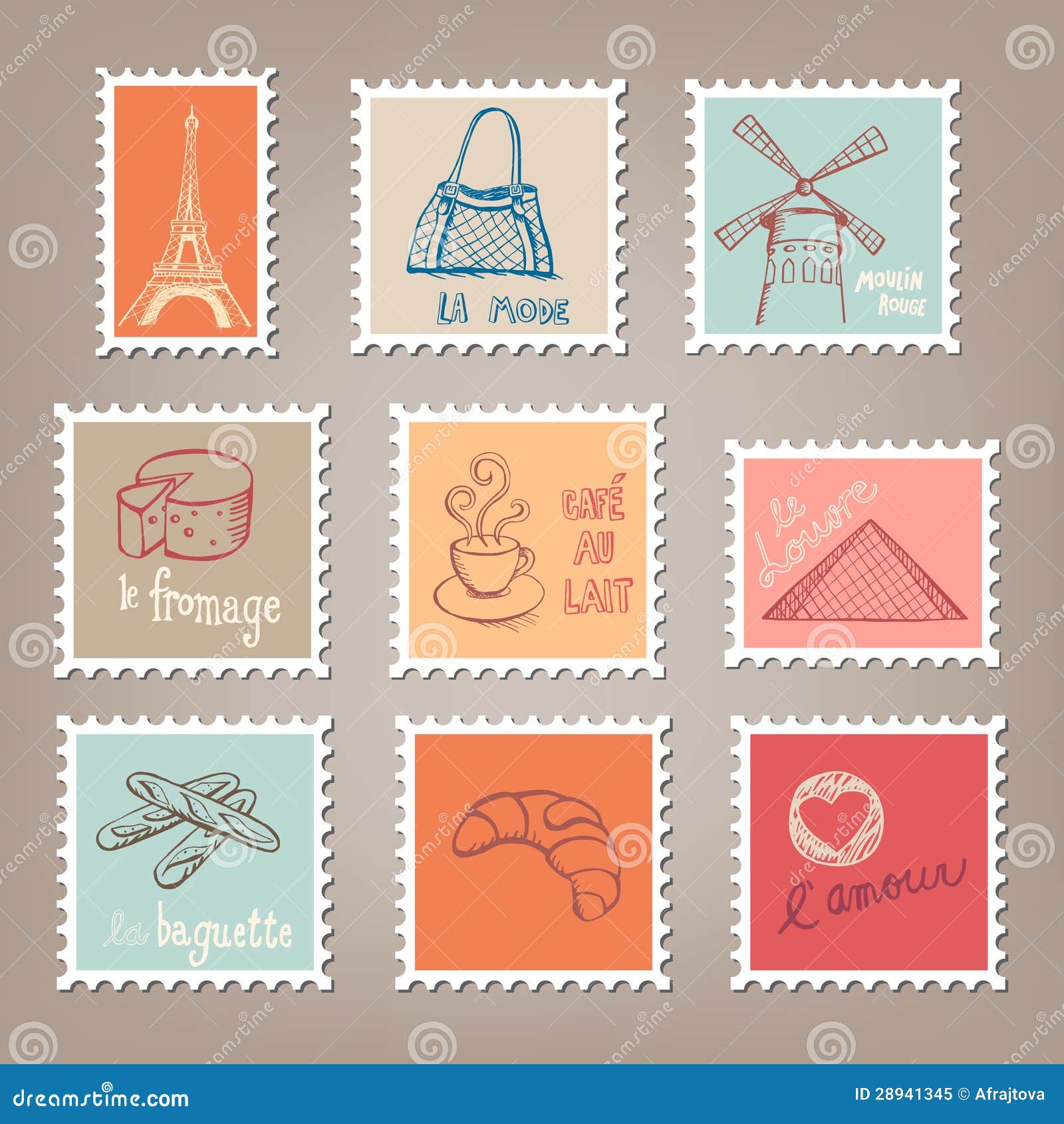 french postage stamps