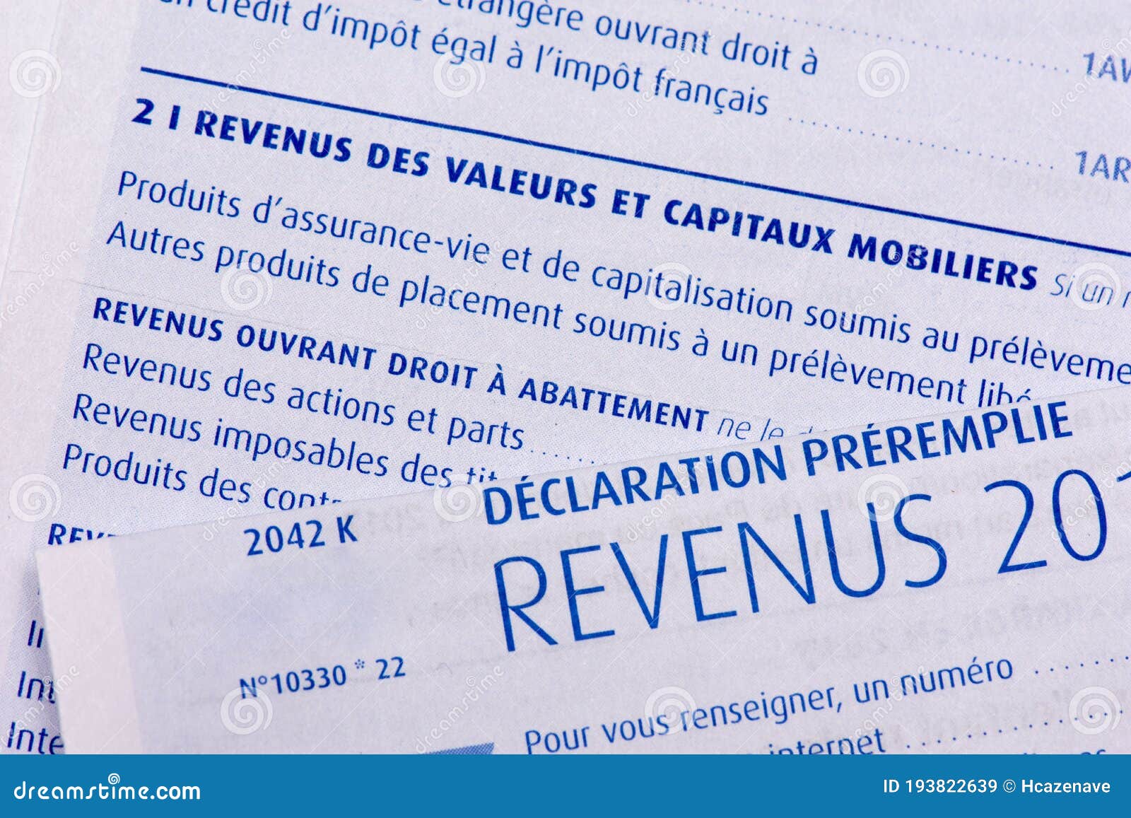 french-pre-filled-income-tax-return-with-the-page-about-income-from
