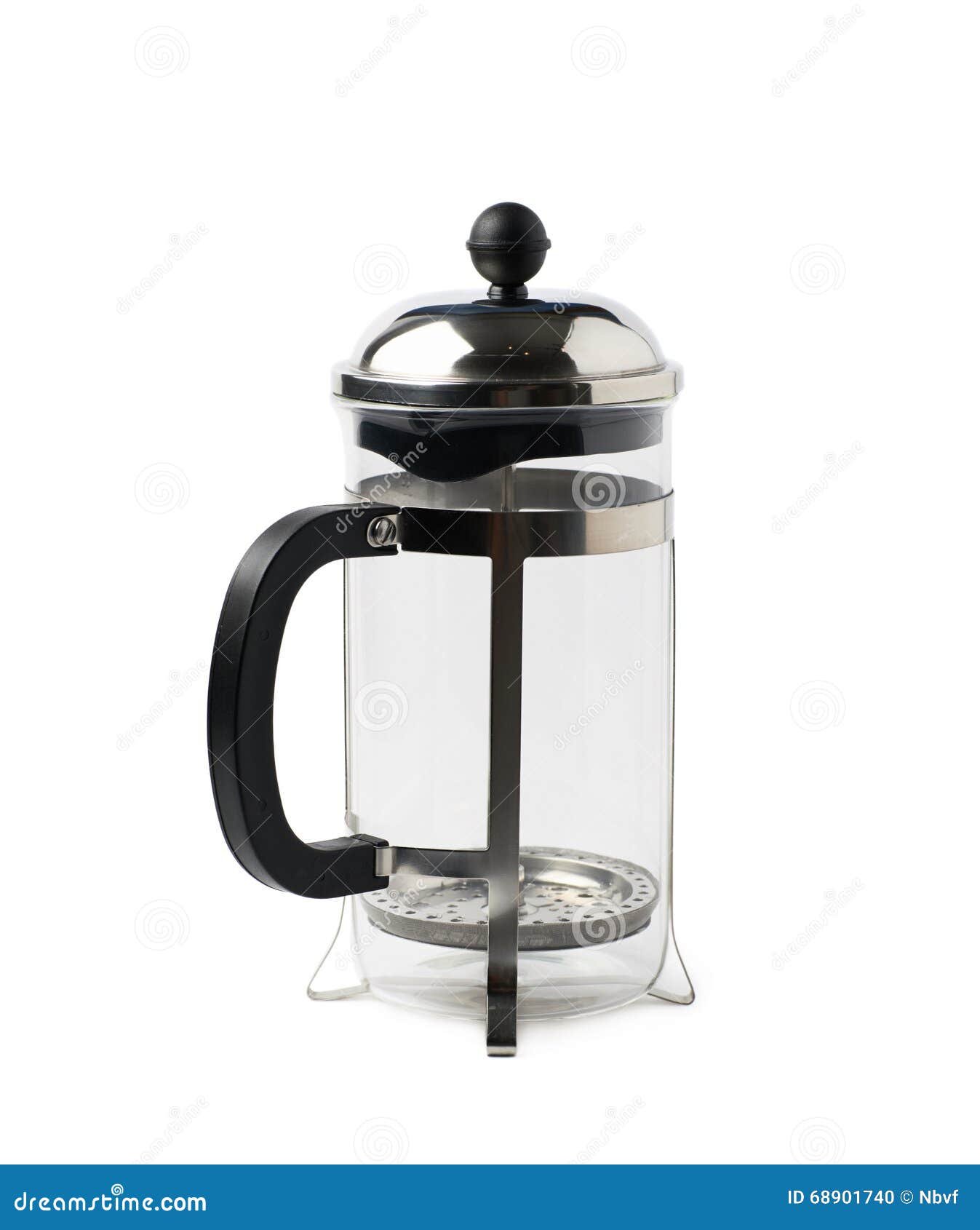 French Press Coffee Pot Isolated Stock Photo Image of maker