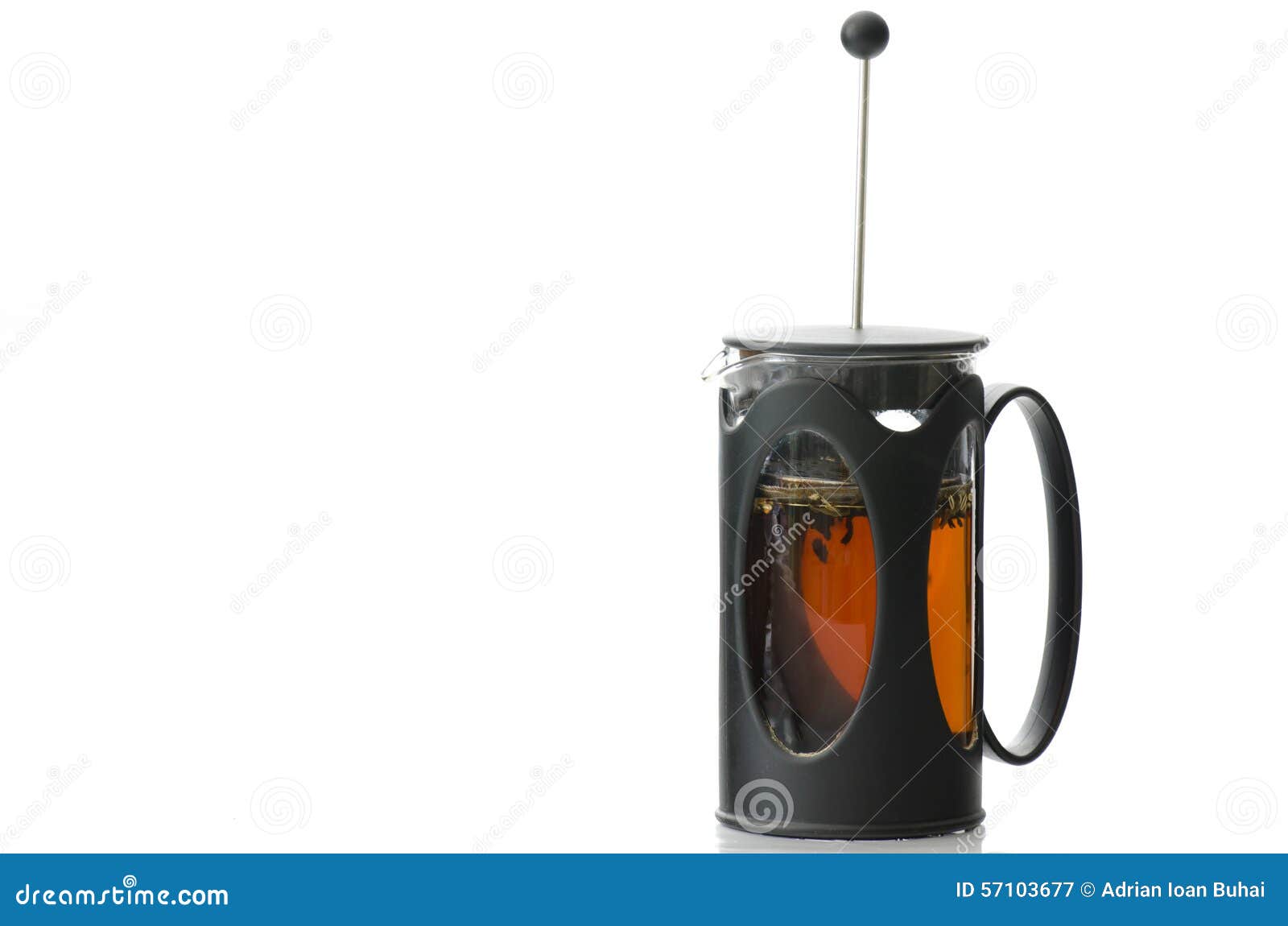 French Press for Making Tea Stock Image Image of filter, dish 57103677