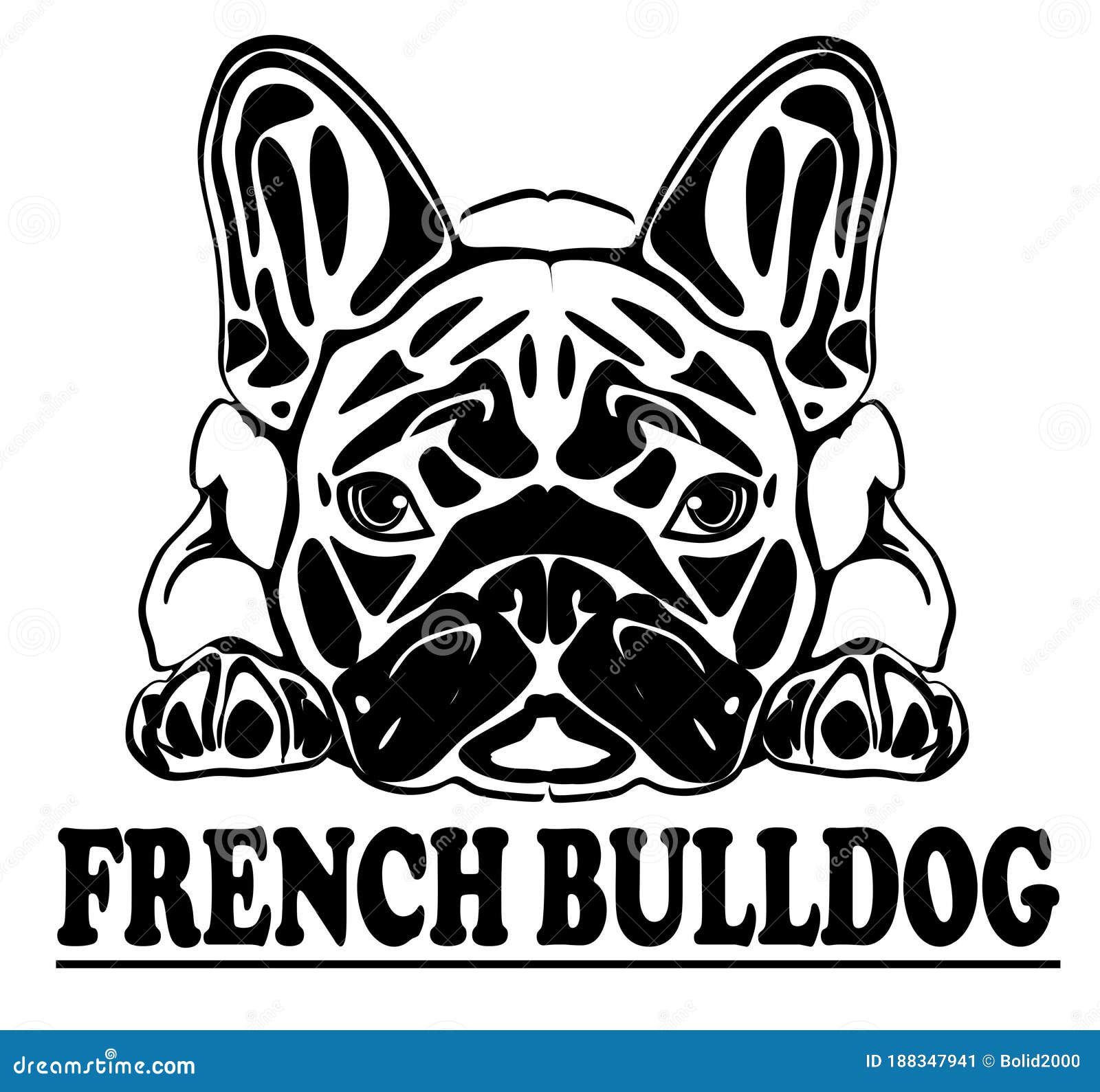 French puppy bulldog stock illustration. Illustration of bulldog ...