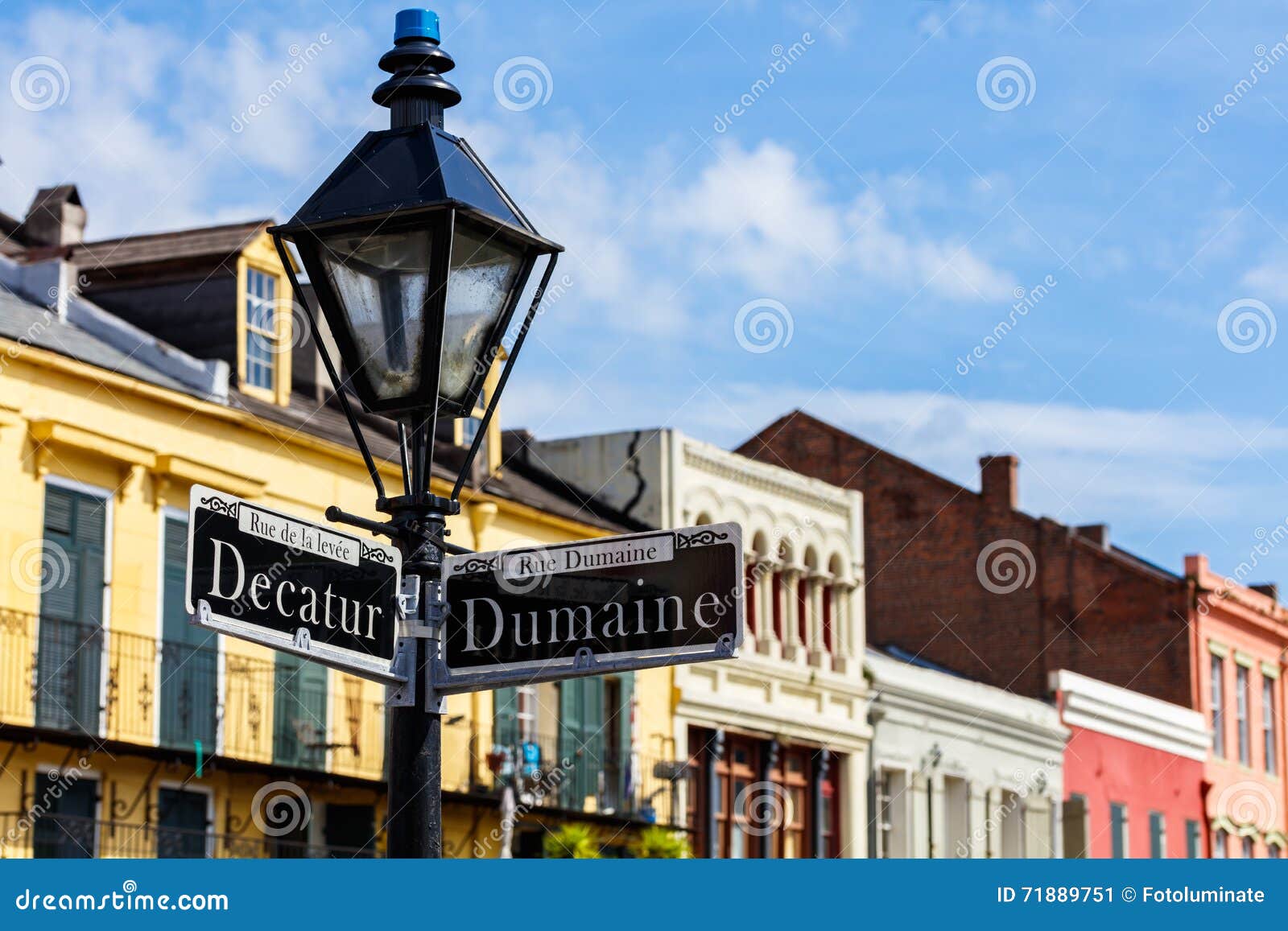 French Quarter Cityscape Stock Image Image Of Quarter 71889751