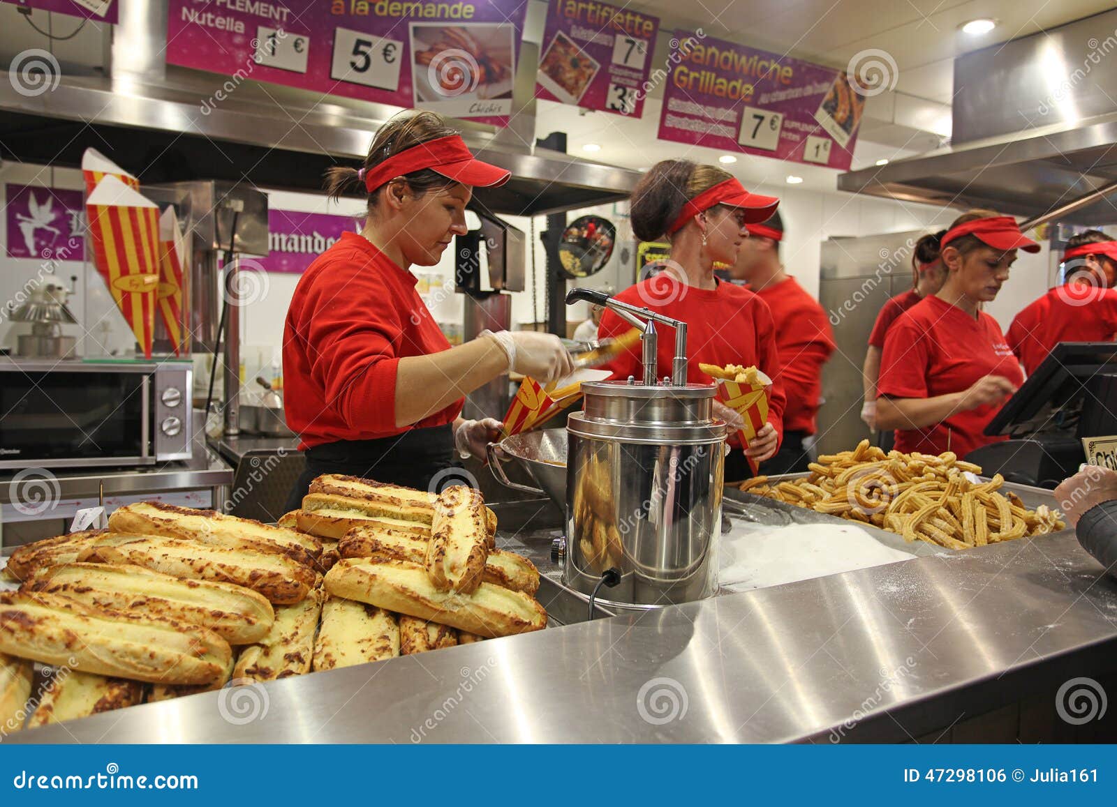 French Snack in Street Cafe Editorial Photo - Image of street, grilled