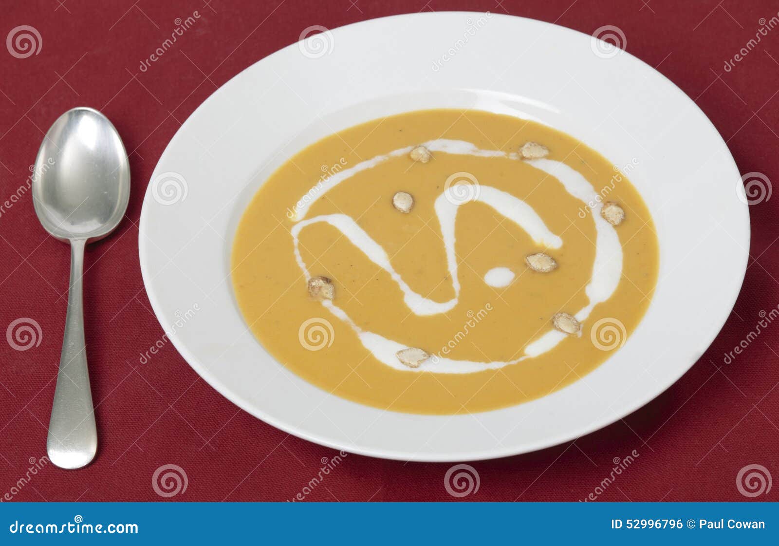 french squash soup bowl