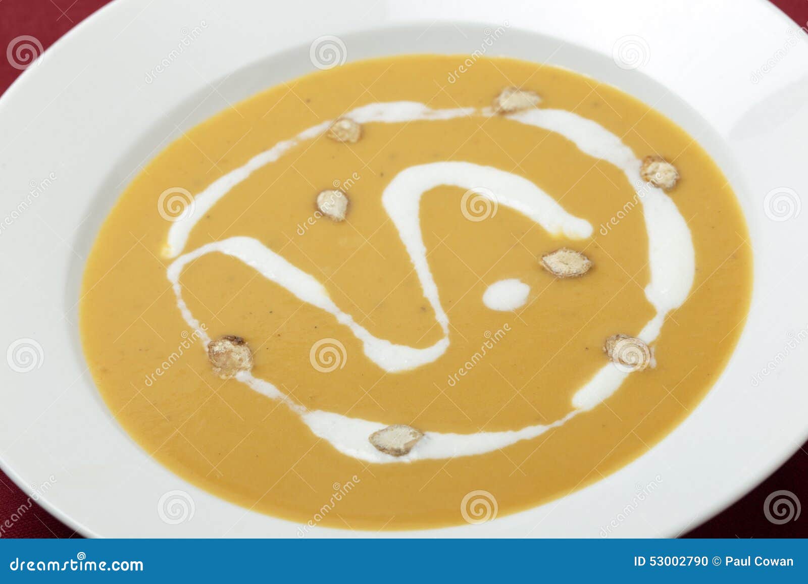french squash soup closeup