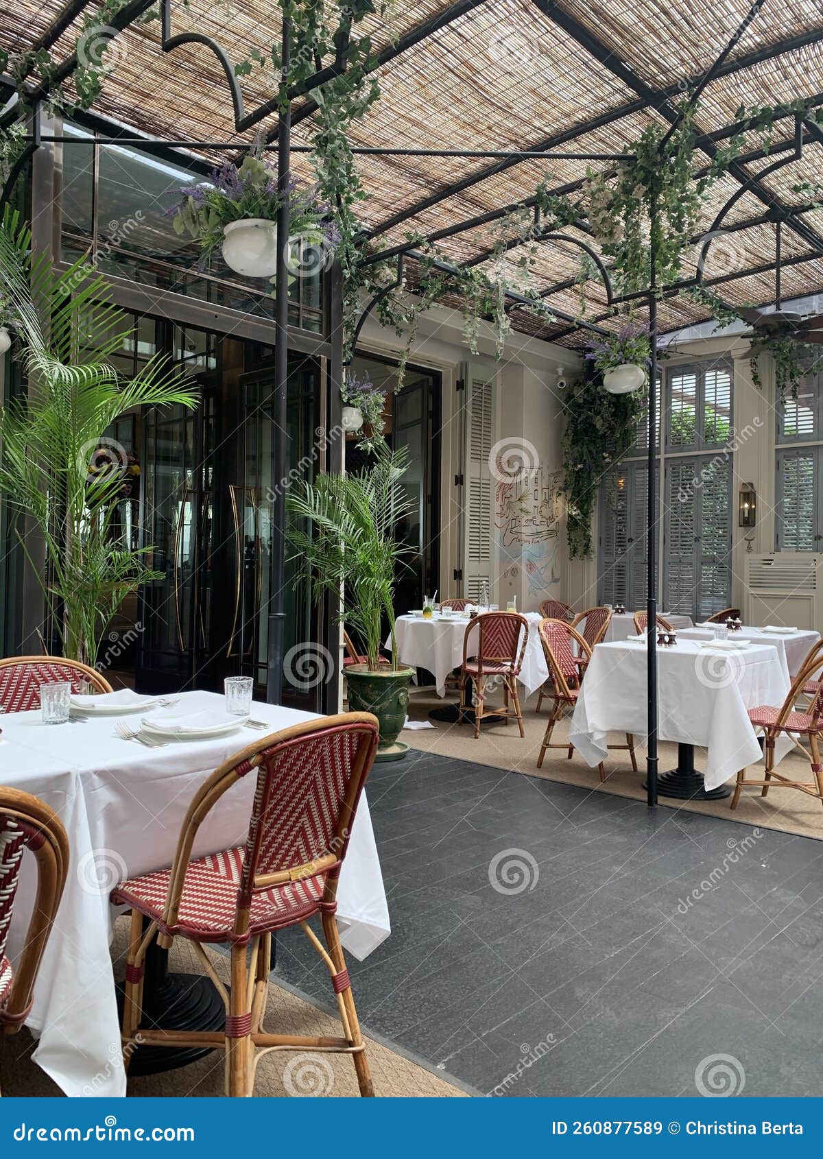 French Style Restaurant Interior in Dubai Stock Image Image of france