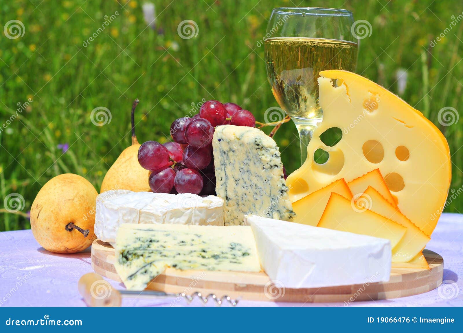 French and Swiss Cheese with Fruits and Wine Stock Photo Image of buffet, board 19066476