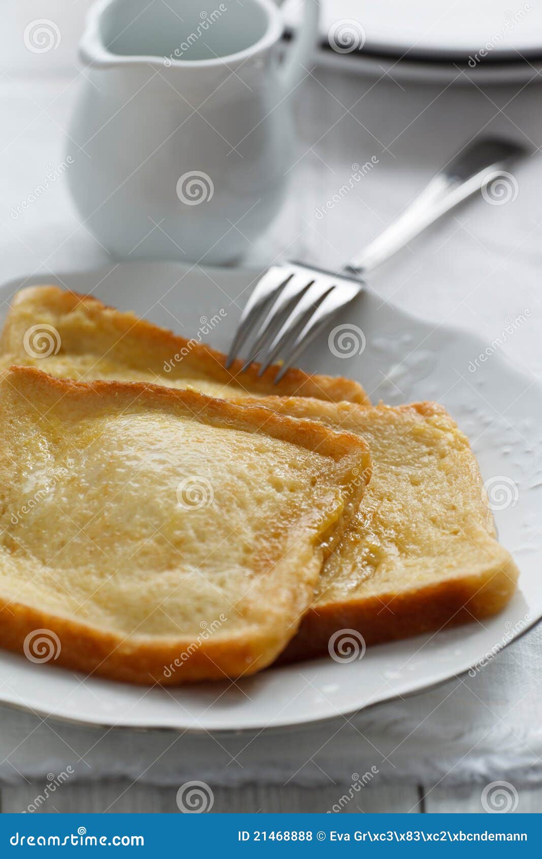 French Toast stock photo. Image of fork, baked, cuisine 21468888