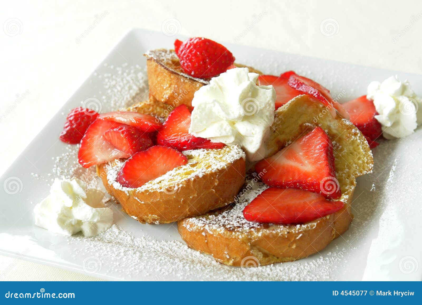 French Toast Breakfast Fruit Stock Image Image of glazed, plate 4545077