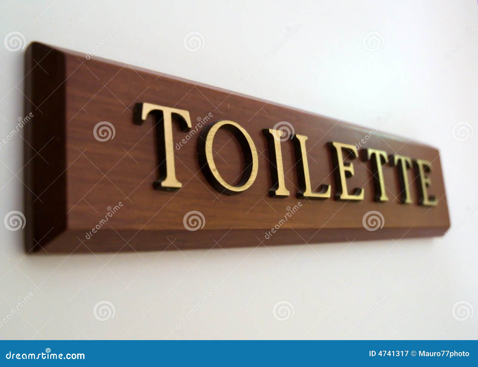 French toilet plate stock image. Image of letters, wooden 4741317
