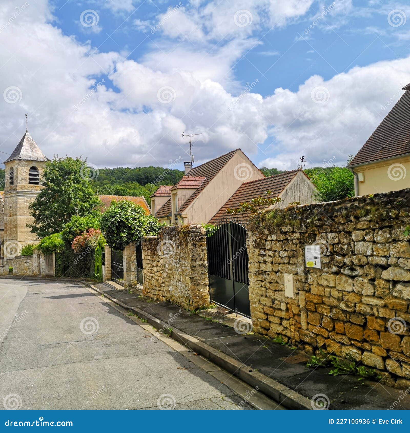 French village near Paris editorial photo. Image of french 227105936