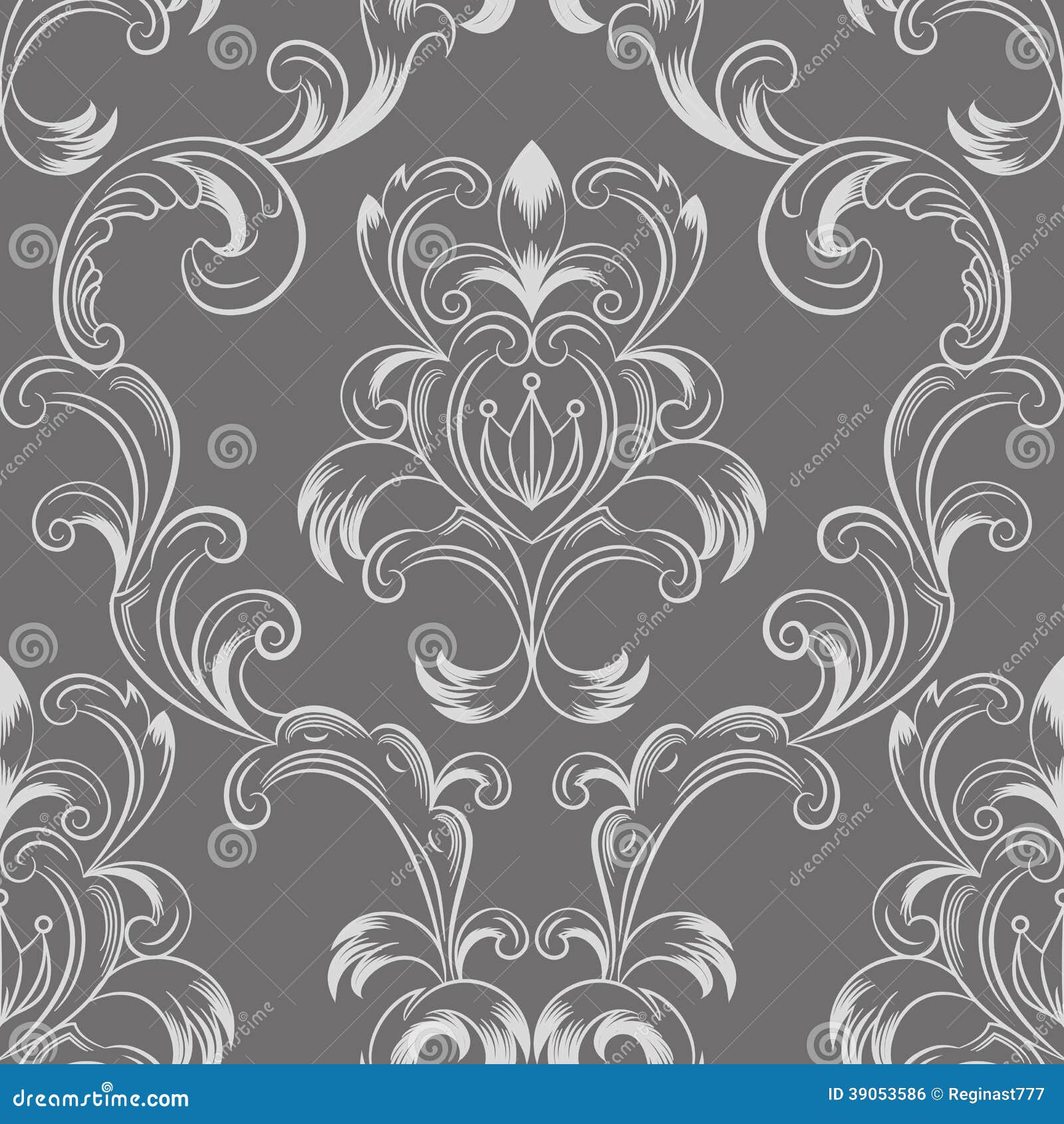 seamlessly tiling fleur de lis pattern golden french royal symbol on a dark grey background wallpaper design Stock Vector Adobe Stock