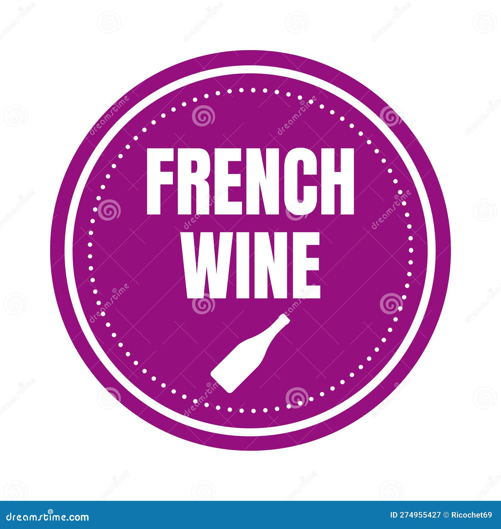 French wine symbol icon stock illustration. Illustration of badge