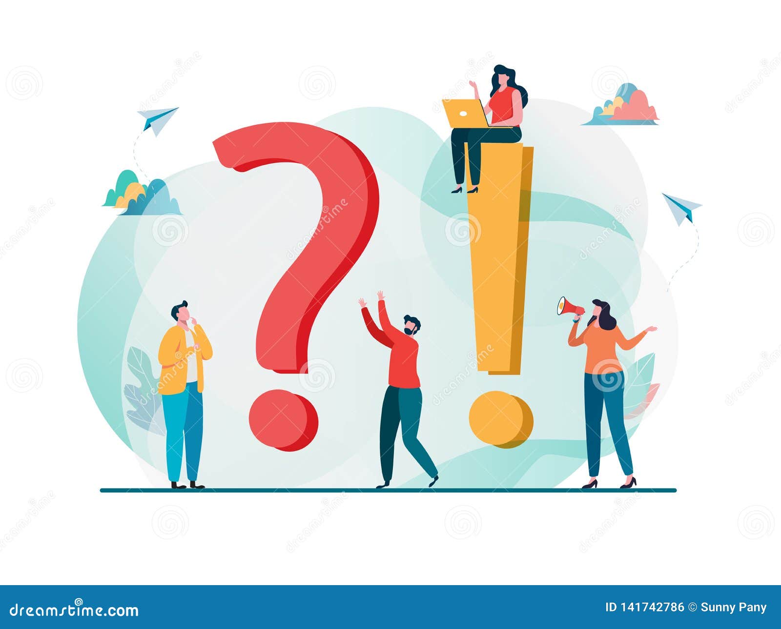 Quiz time banner. The concept is the question with the answer. Vector  illustration. 29954873 Vector Art at Vecteezy