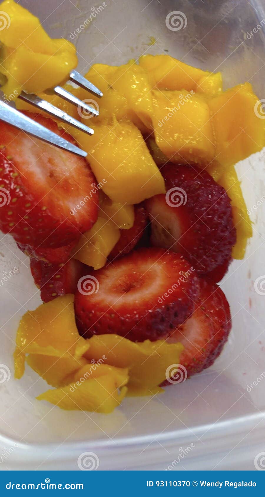 fresa y mango