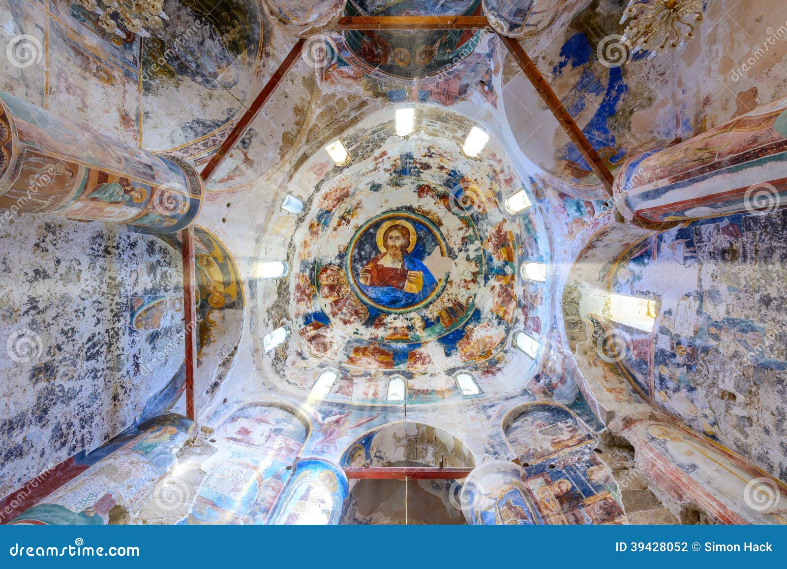 fresco's,panayia ton katharon church in the kyrenia mountains,northern cyprus