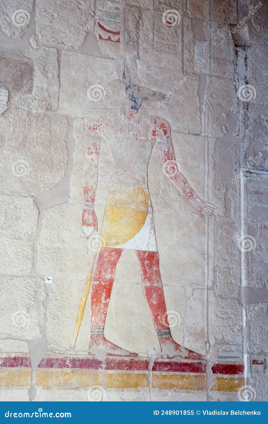 frescoes at the mortuary temple of hatshepsut at deir el-bahri