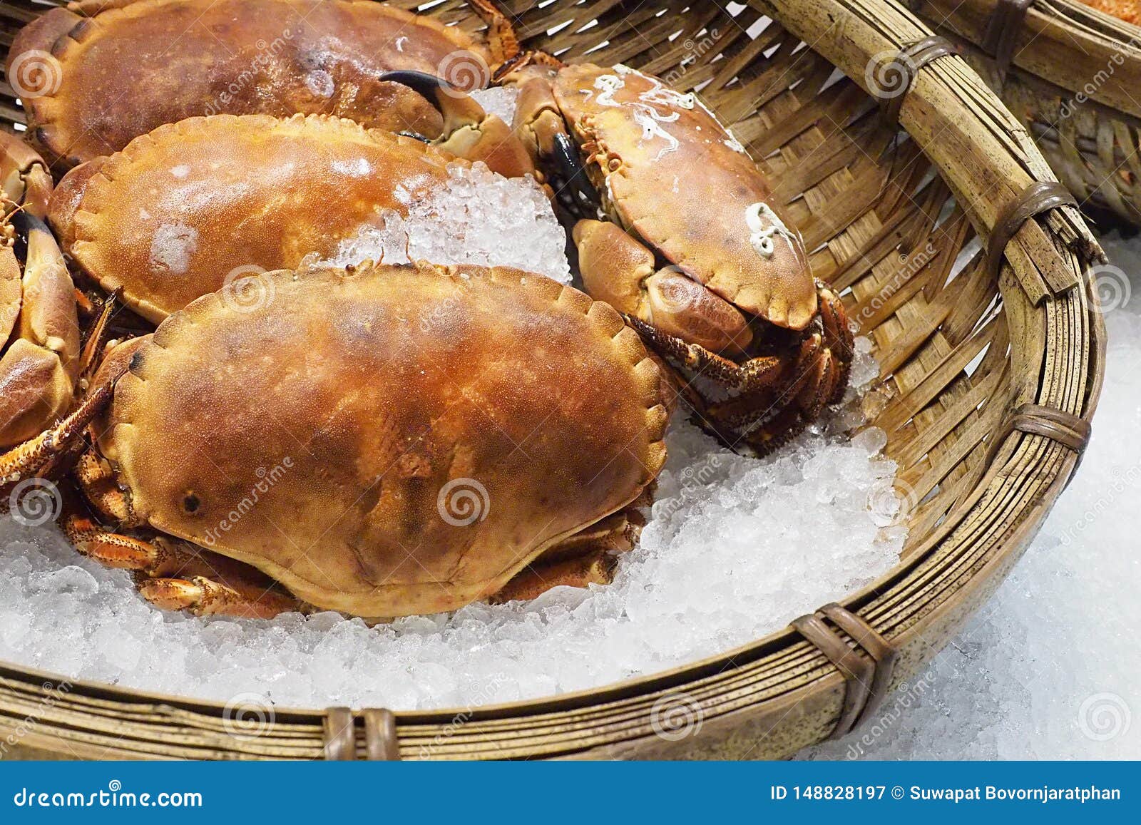 Giant Alaskan King Crab at Fish Market Stock Image - Image of