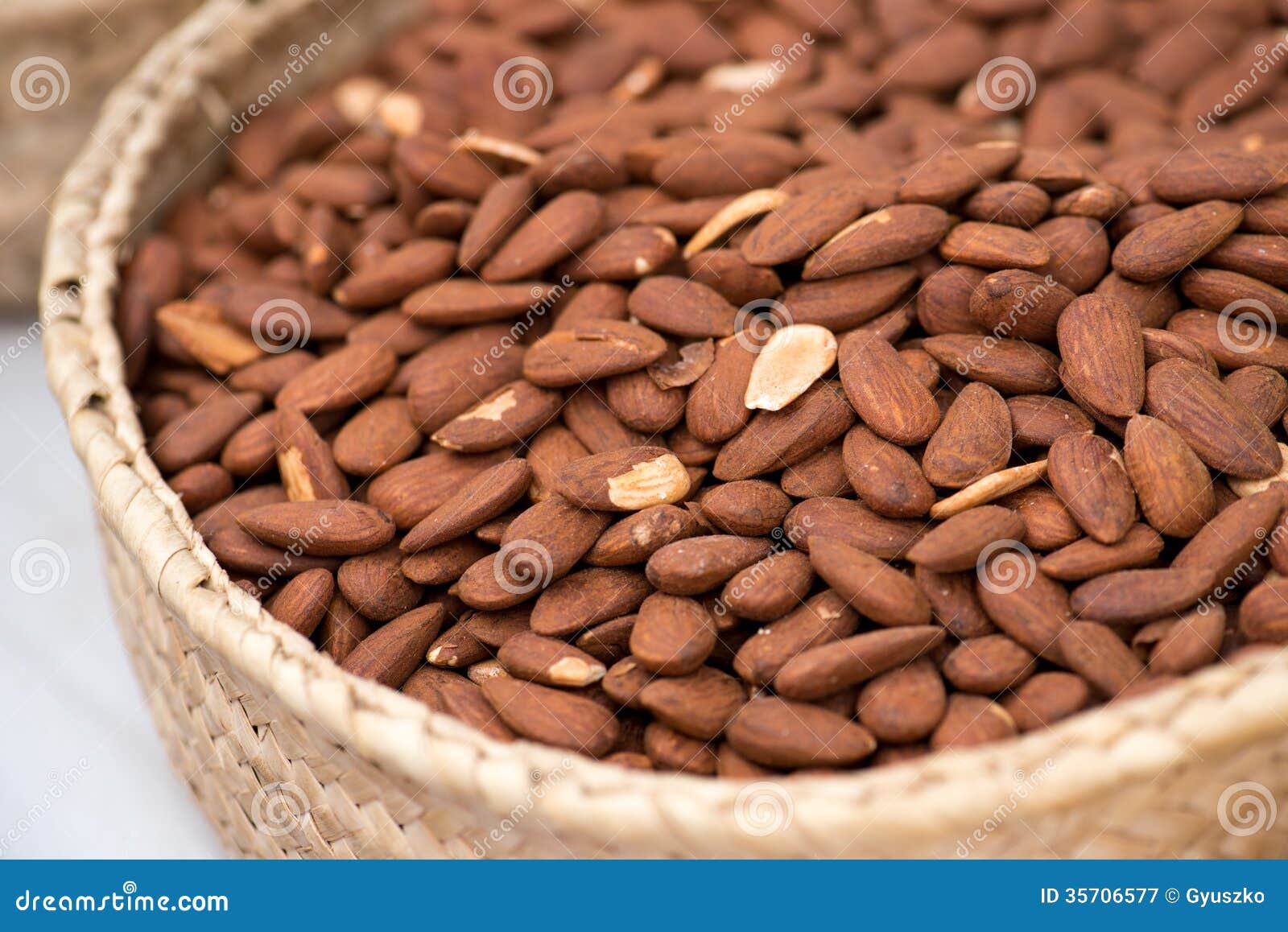 Fresh Almonds on the Market Stock Image Image of proteins, nuts 35706577