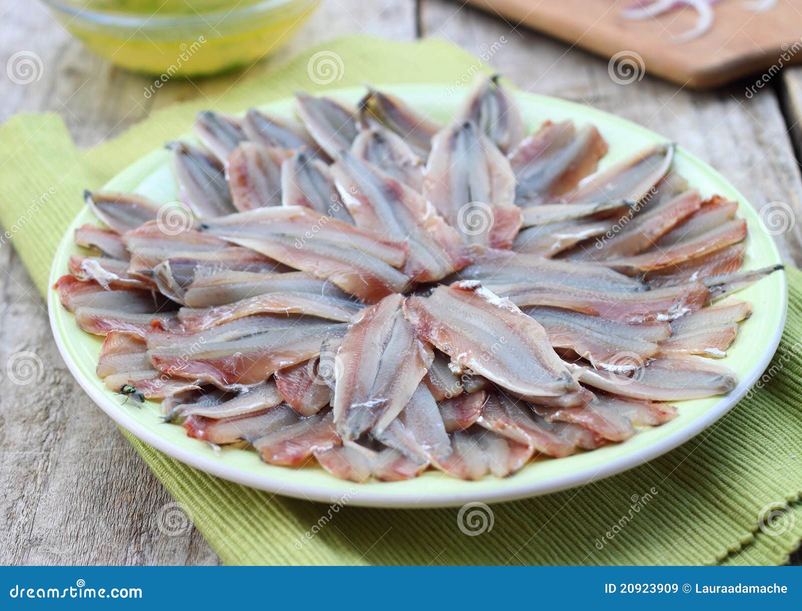 Fresh anchovies stock image. Image of fillet, sprat, delicacy 20923909