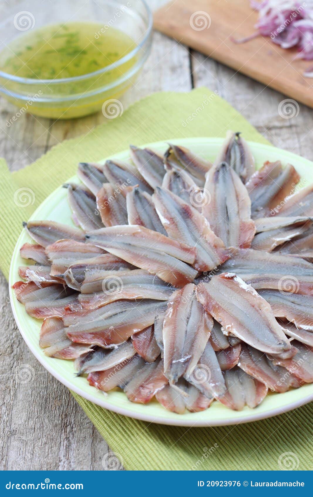 Fresh anchovies stock photo. Image of break, starter 20923976