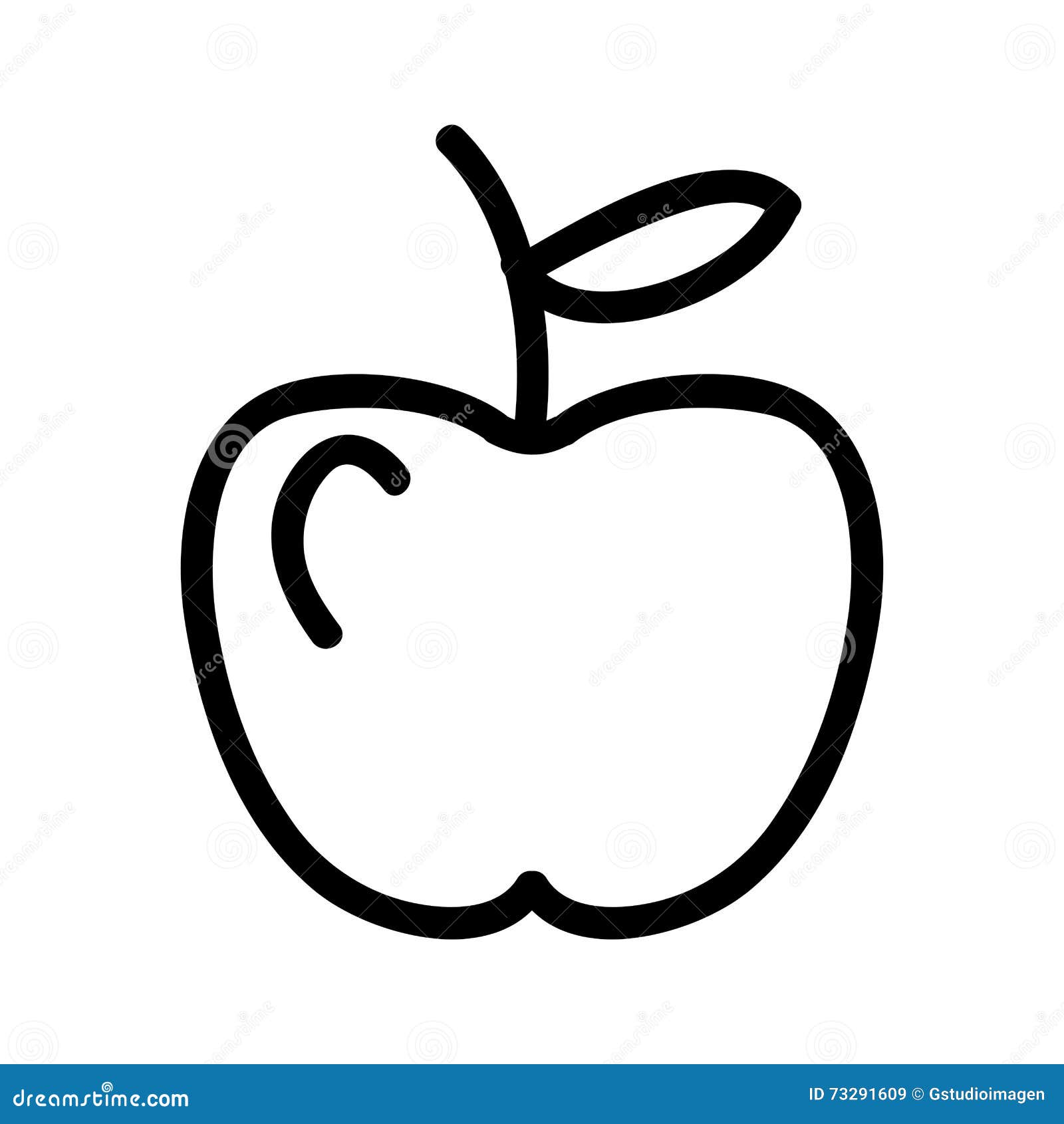 Fresh Apple Isolated Icon Design Stock Illustration Illustration of