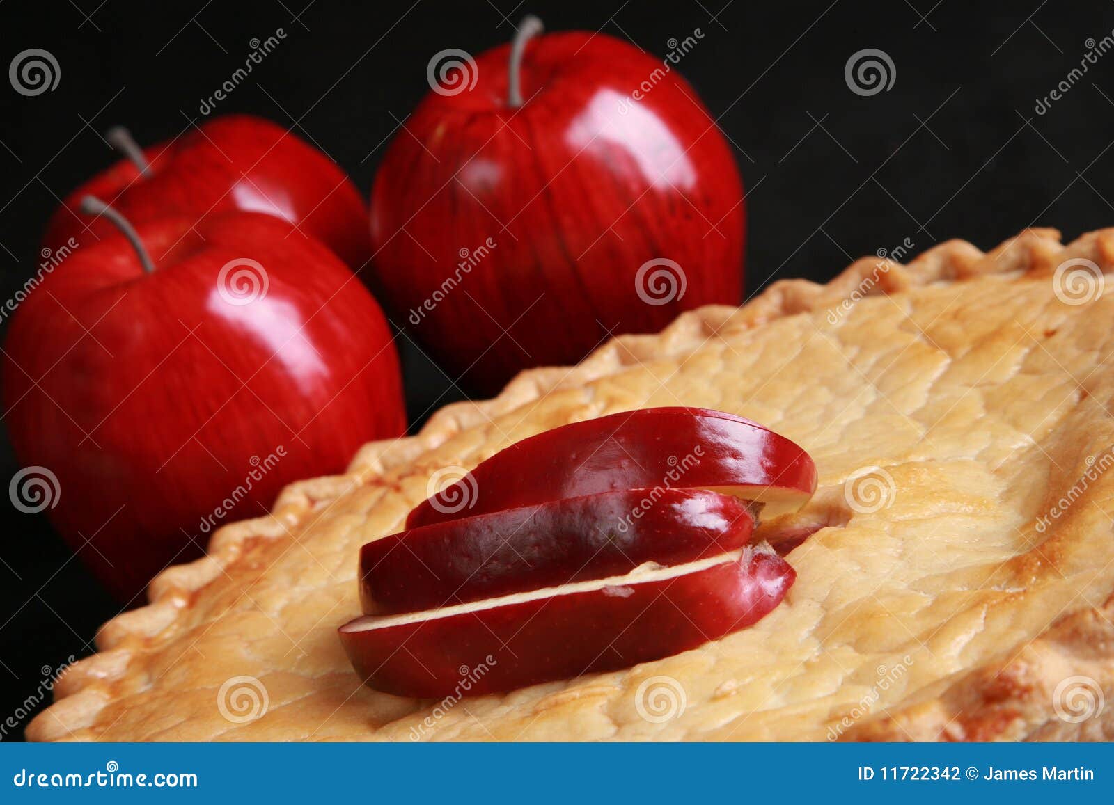 Fresh apple pie stock photo. Image of oven, apple, focus 11722342
