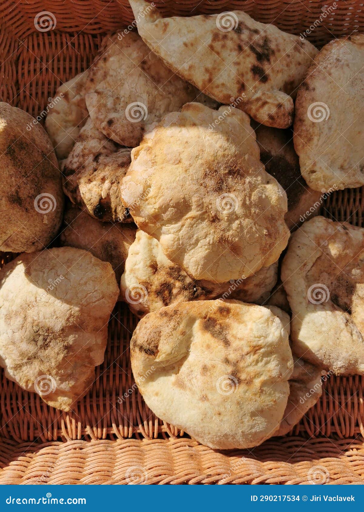 Fresh Arabian Bread from the Egypt Stock Photo Image of baked, egypt