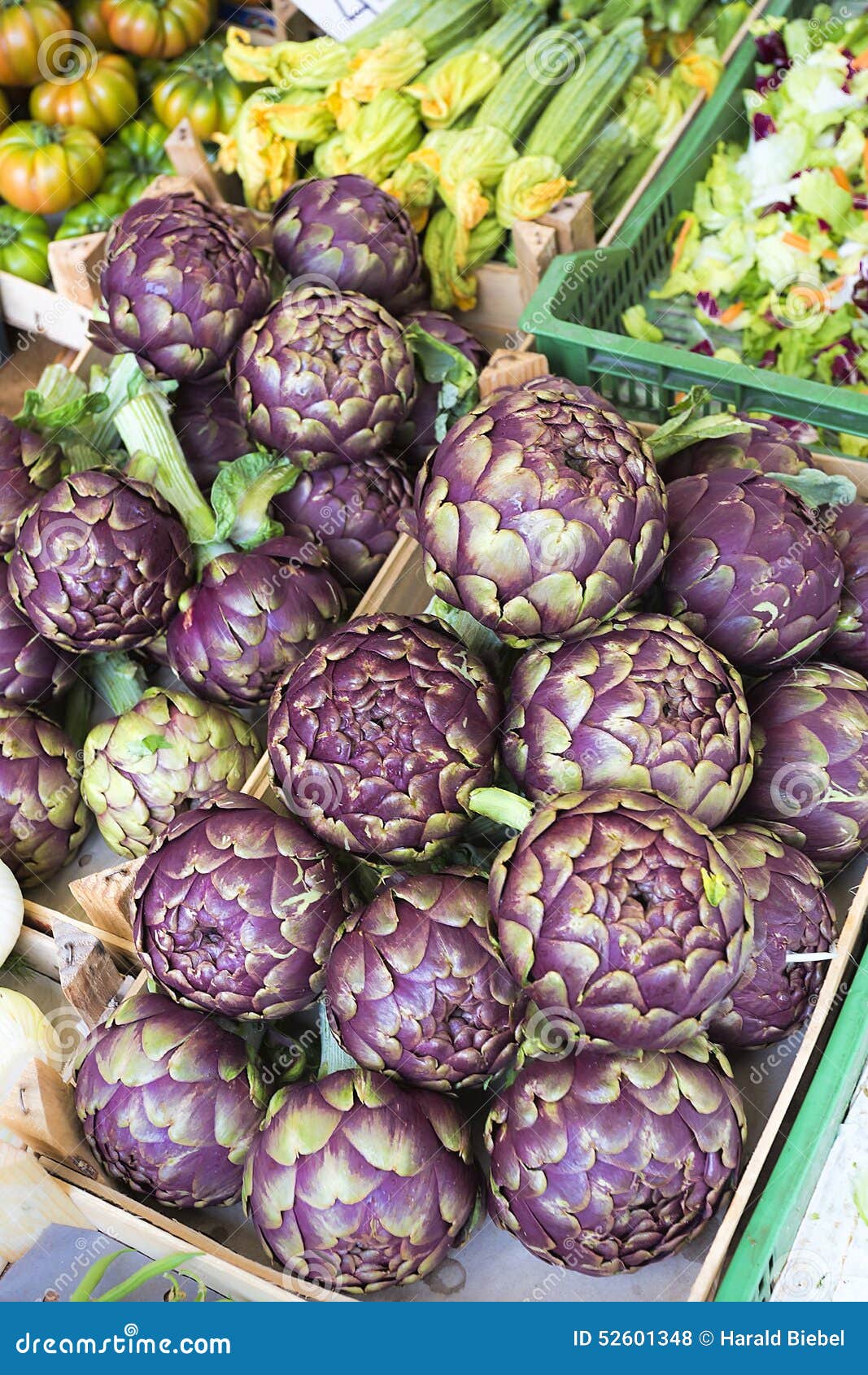 Fresh Artichokes on a Market in Italy Stock Photo Image of organic