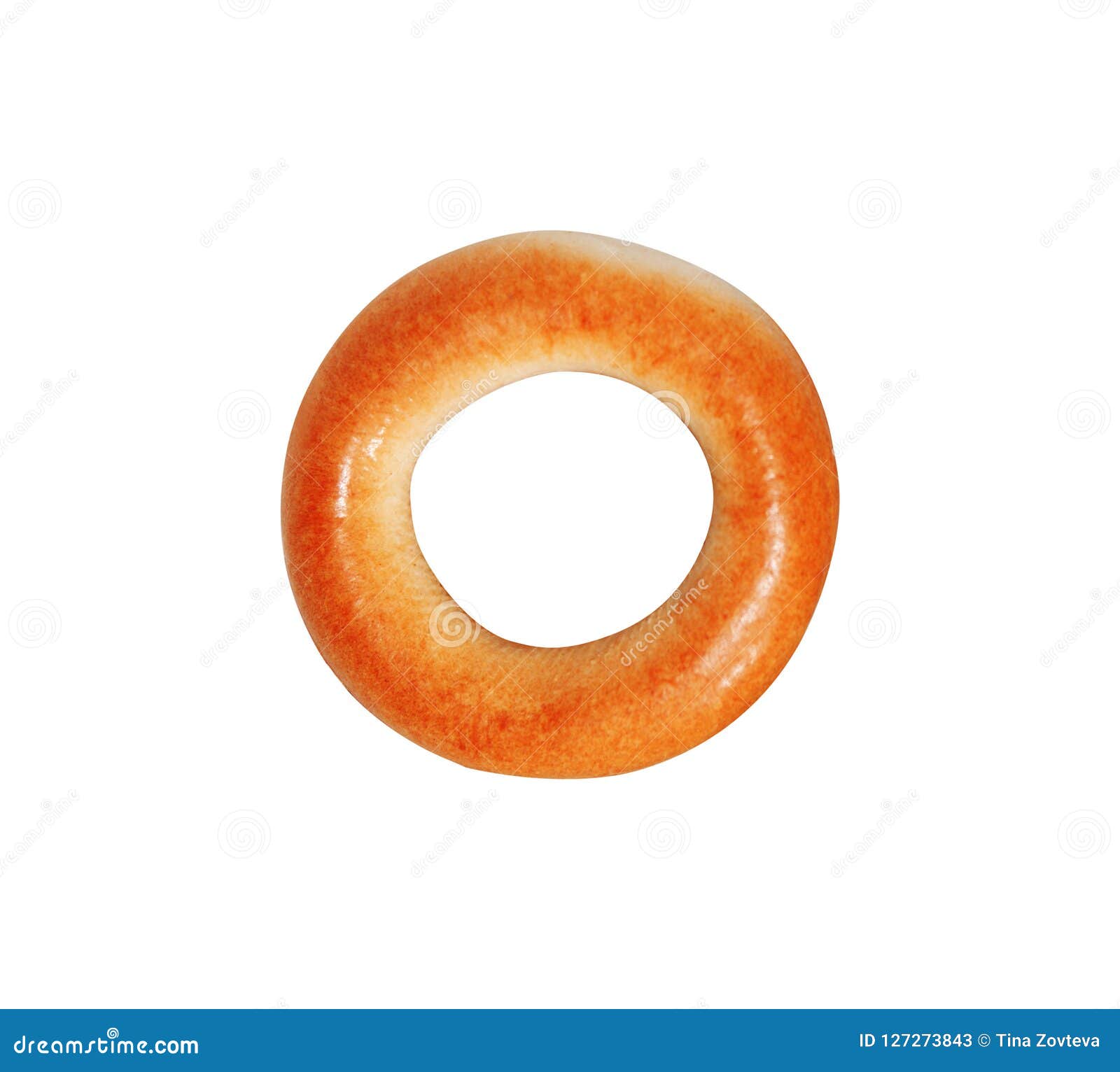 Fresh Bagel Isolated on a White Stock Image - Image of food, object ...