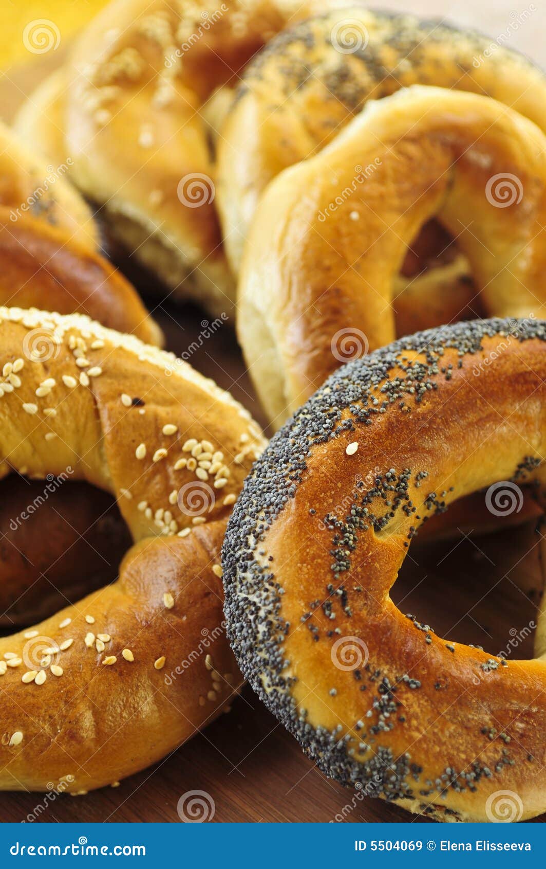 Fresh bagels stock image. Image of detail, delicious, food 5504069