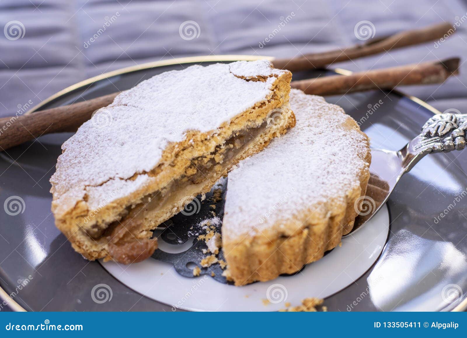 Fresh Baked Apple Pie With Concept Decoration Stock Image ...