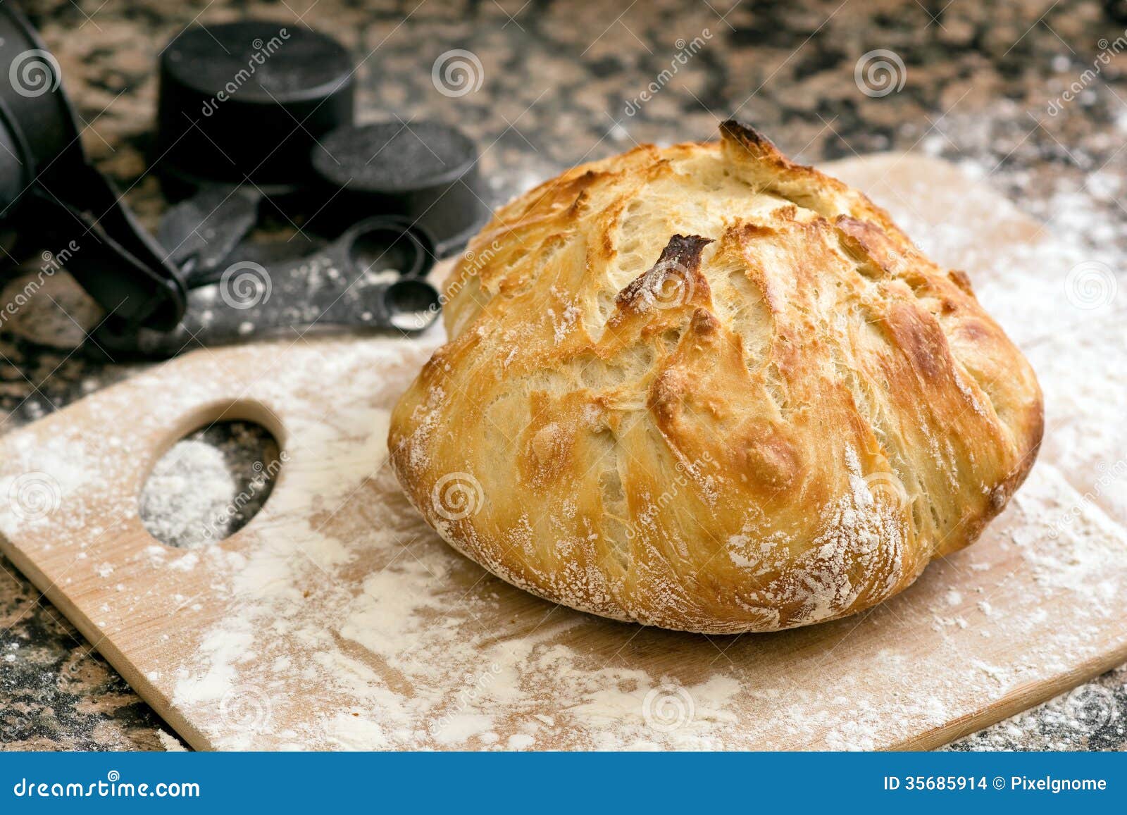 fresh baked artisan bread